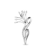 Brosa argint cu cristale DiAmanti ALBR009-AS